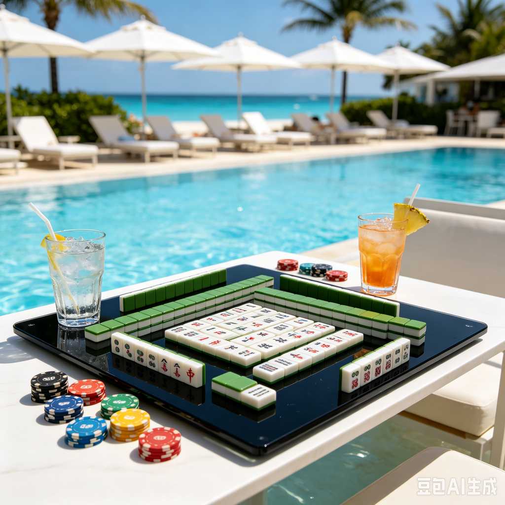 retro vintage mahjong set