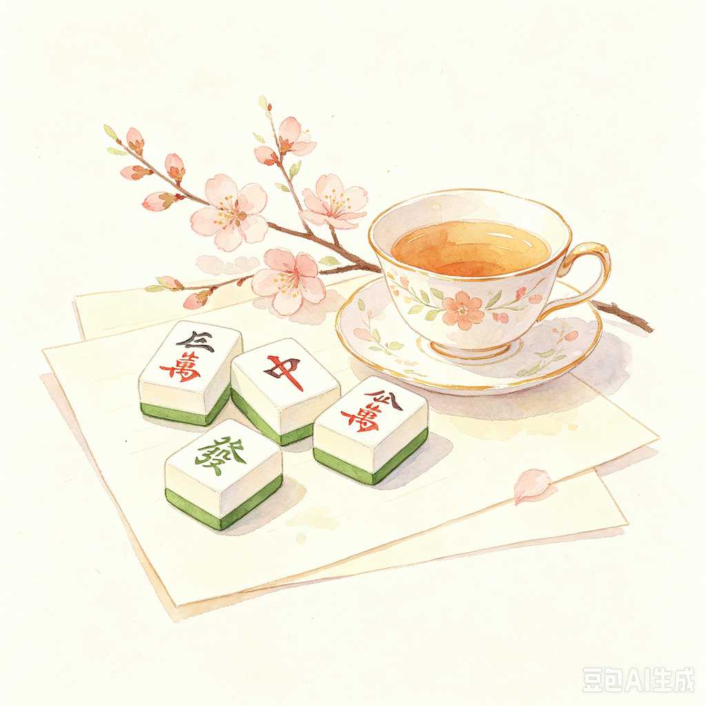 stable print mahjong set